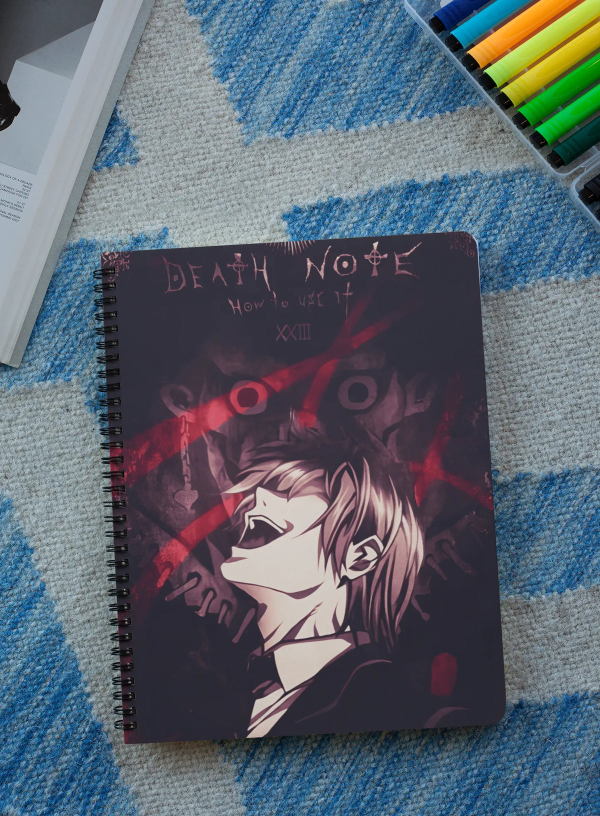 Death Note Inspired Spiral Notebook – Unleash Your Dark Genius